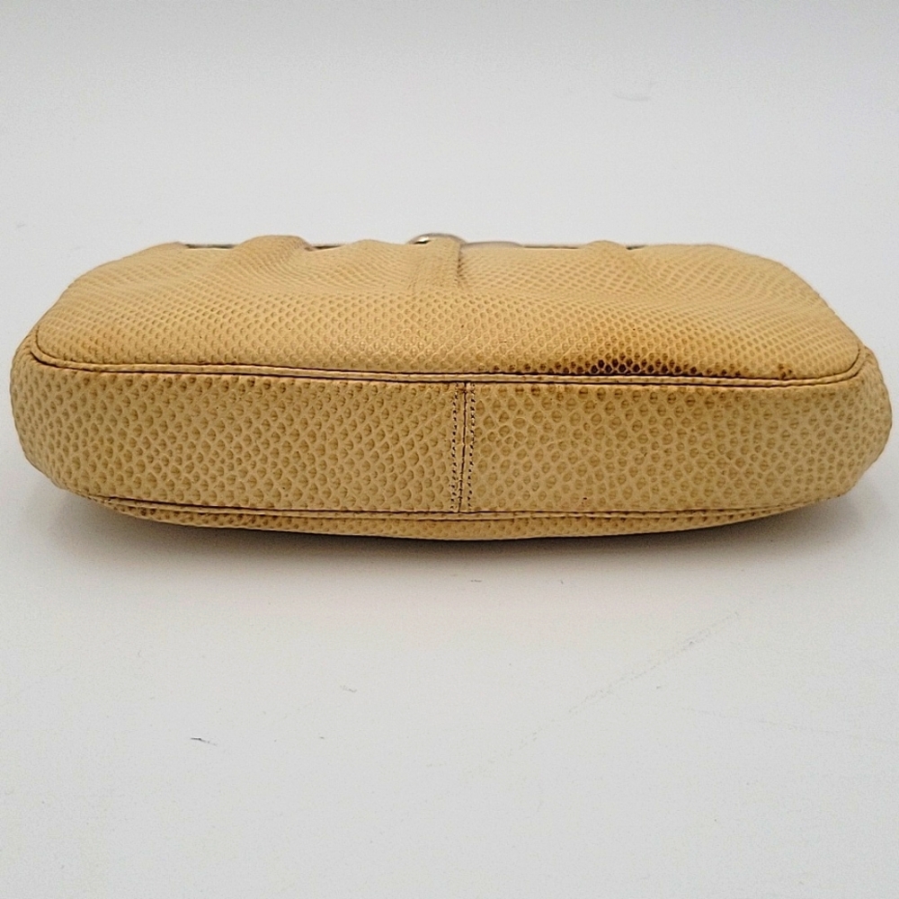 Vintage Judith Leiber Cream Lizard Clutch - Picture 6 of 11
